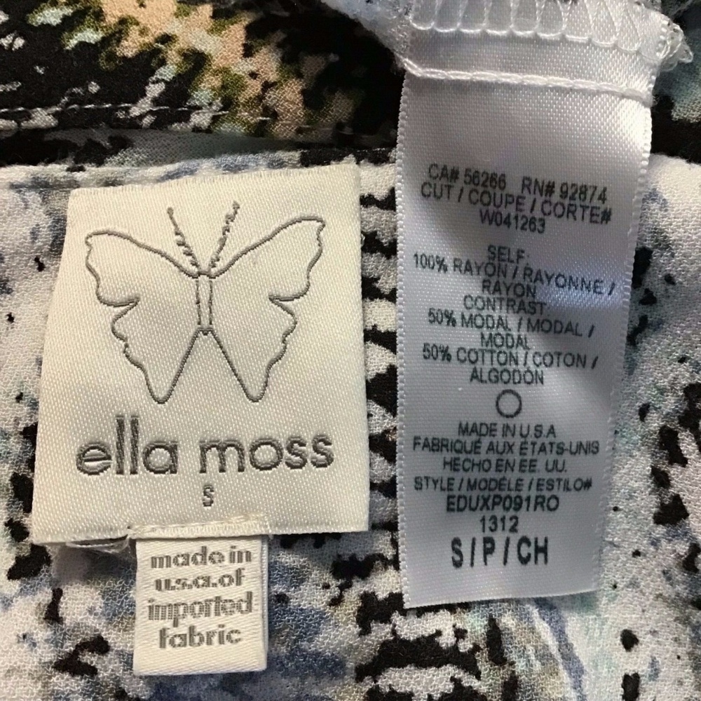 🦋Ella Moss TShirt Printed Shift Flowy Dress Small - Picture 7 of 8
